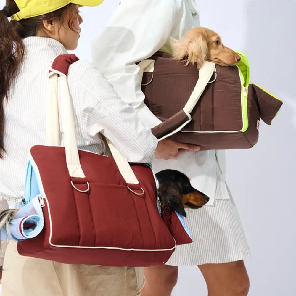Urban Commuter Color-Block Multi-functional Pet Carrier Bag