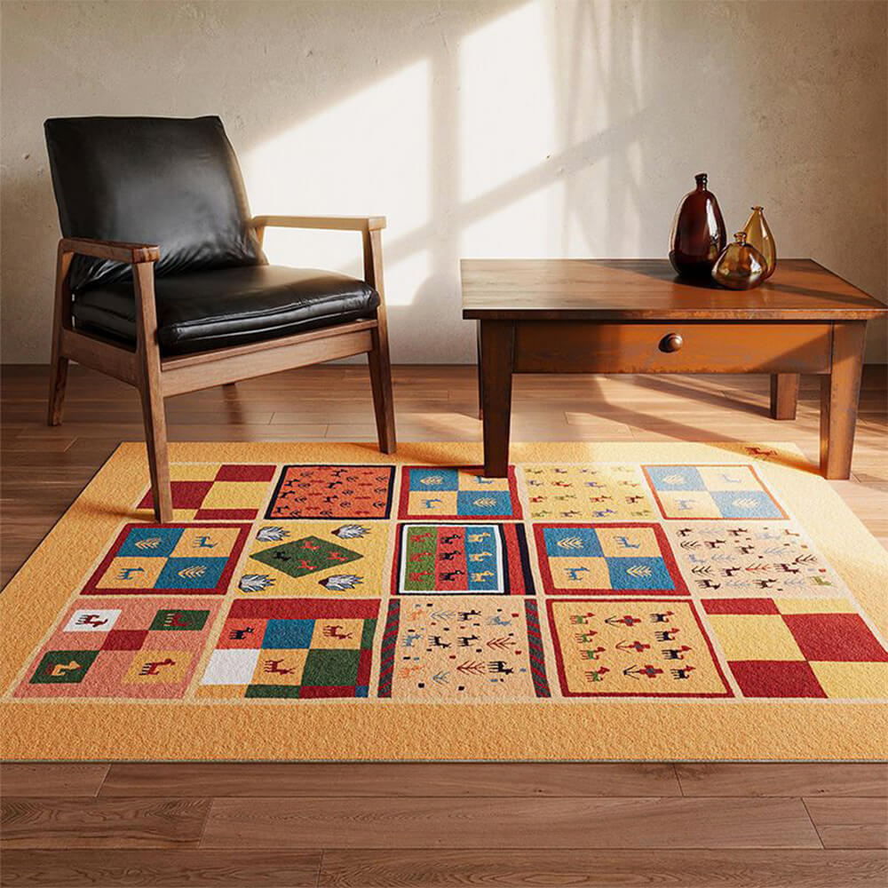 Vintage-Inspired Home Decor Non-Slip Rug