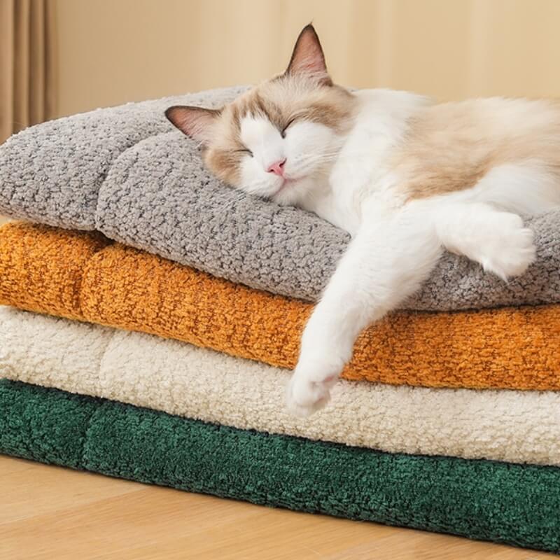 Warm Comfortable Non-slip Plush Pet Mat