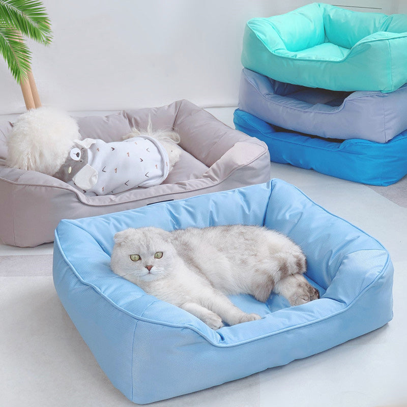 Waterproof Square Medium Cooling Dog & Cat Bed