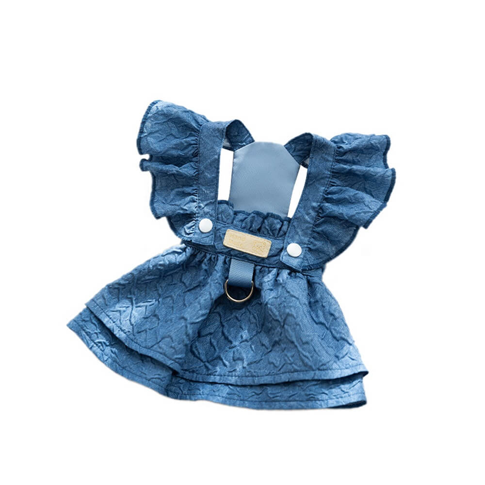 Denim Pinafore Dresses for Dogs - Adorable and Stylish Outfits for Your Pet