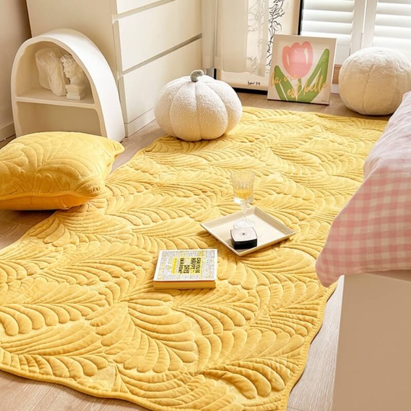 Leaf Cotton Carpet Anti-scratch Protective Couch Cover