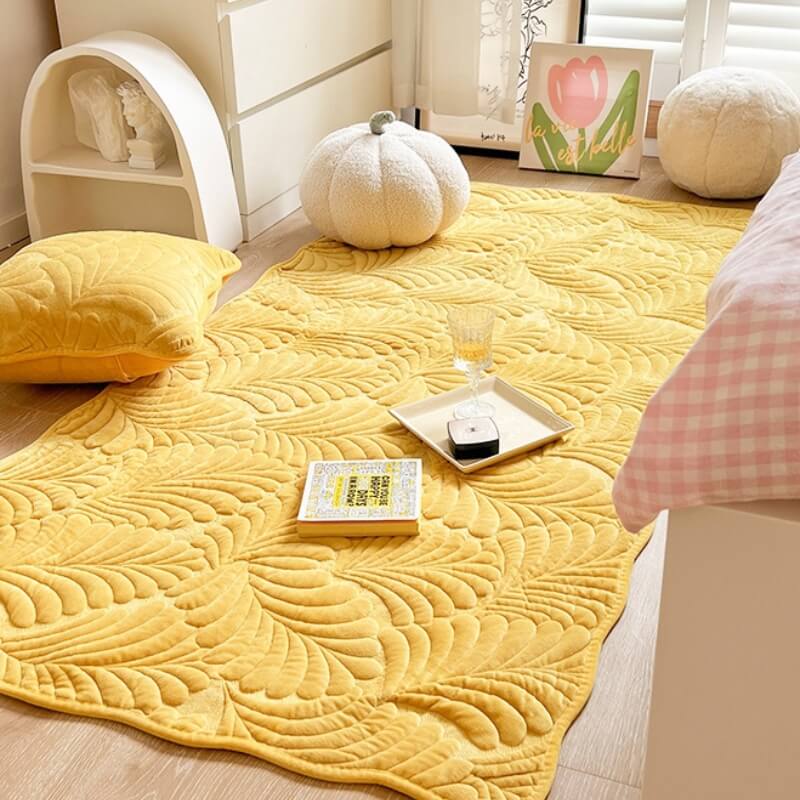 Leaf Cotton Carpet Anti-scratch Protective Couch Cover