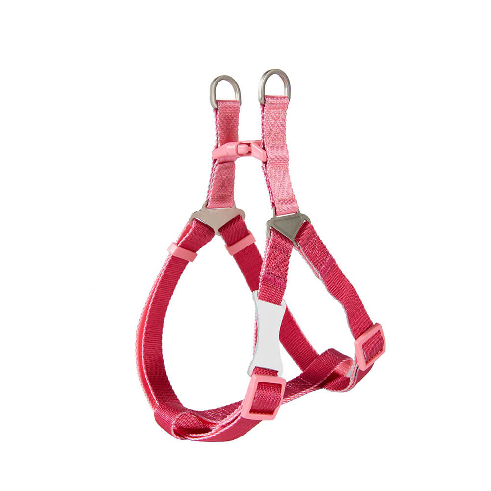 Trendy Color-Block Adjustable Ergonomic Dog Harness And Leash